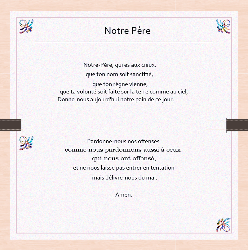 Le Notre Père